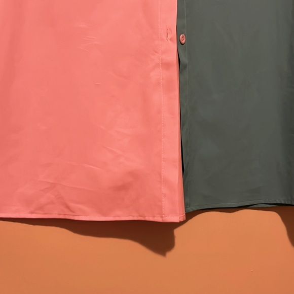 M ChicMe Summer Women Button Down Shirt Tops Short Sleeve Casual Pocket Tunic - Picture 15 of 17